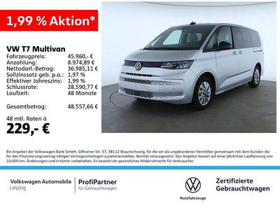 Gebraucht VW Multivan Basis 204 PS (150 kW) 2024 Silber Van