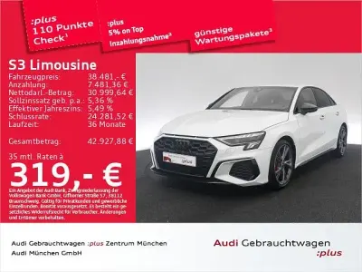 Gebraucht Audi S3 Design 310 PS (228 kW) 2023 Gletscherweiß metallic Limousine