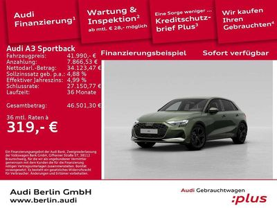 Distriktgrün metallic Gebraucht 2025 Audi A3 Advanced Plus Limousine | 41.990 € (Teuer)