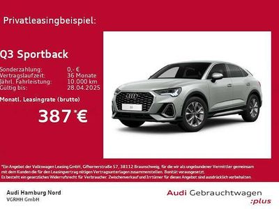 Gebraucht Audi Q3 Sportback S-Line 150 PS (110 kW) 2024 Tausilber metallic SUV