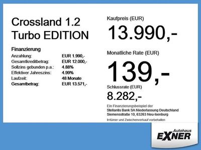 Usata Opel Crossland X Edition 110 CV (80 kW) 2022 Rosso SUV