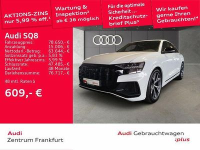 Gebraucht Audi SQ8 Ambiente 507 PS (372 kW) 2022 Gletscherweiß metallic SUV