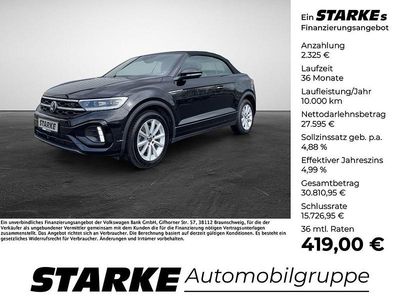 Usata VW T-Roc Cabriolet R-line 150 CV (110 kW) 2023 Nero Cabrio