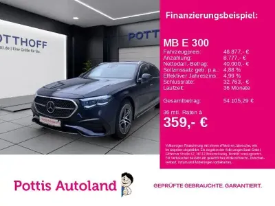Gebraucht Mercedes E300 AMG Line Premium 313 PS (230 kW) 2024 Nautikblau metallic Limousine