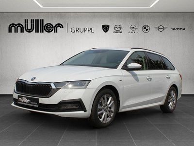 Gebraucht Skoda Octavia Clever 150 PS (110 kW) 2021 Moonweiß metallic (metallic) Kombi