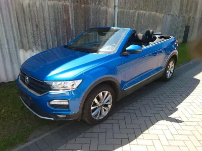 Gebraucht VW T-Roc Cabriolet 110 PS (80 kW) 2021 Blau Cabrio