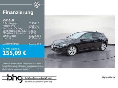 Gebraucht VW Golf VIII Style 150 PS (110 kW) 2025 Schwarz Limousine