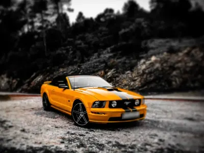 Gebraucht Ford Mustang GT Convertible 416 PS (305 kW) 2008 Orange Cabrio
