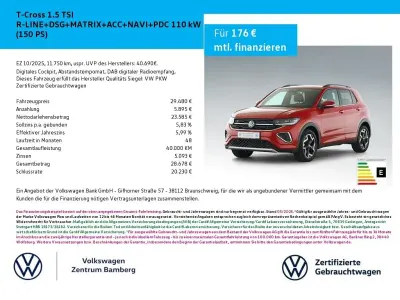 Gebraucht VW T-Cross R-line 150 PS (110 kW) 2025 Rot SUV