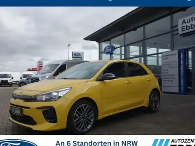 Brugt Kia Rio GT-Line 120 HK (88 kW) 2020 Gul Sedan