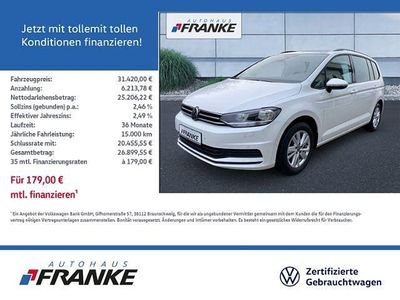Weiß Gebraucht 2023 VW Touran Comfortline Van / Kleinbus | 31.419 € (Fairer Preis)