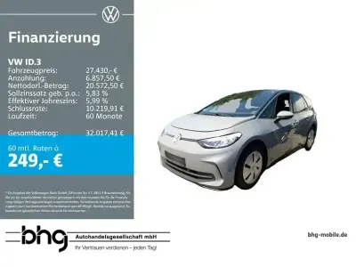 Gebraucht VW ID.3 Pro 150 kW (204 PS) 2024 Mondsteingrau/schwarz Kleinwagen