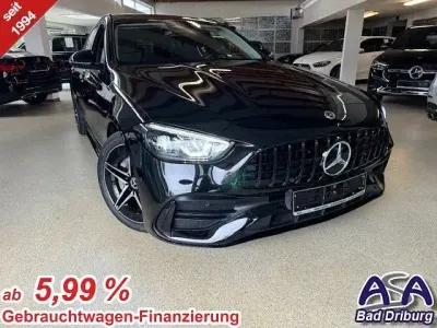 Gebraucht Mercedes C220 AMG 200 PS (147 kW) 2024 Obsidianschwarz Kombi