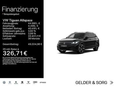 Gebraucht VW Tiguan Allspace R-line 190 PS (139 kW) 2025 Schwarz SUV