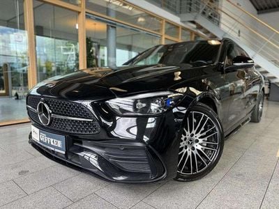 Obsidianschwarz Gebraucht 2022 Mercedes C300 AMG line Kombi | 34.990 € (Guter Preis)