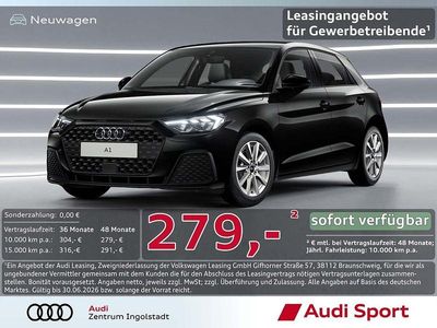 Neu Audi A1 Sportback Sport 95 PS (69 kW) 2025 Mythosschwarz Kleinwagen