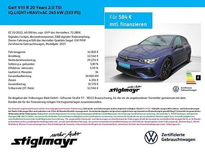 Lapiz blue metallic Gebraucht 2022 VW Golf R Limousine | 41.820 € (Fairer Preis)