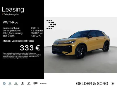 Nouă VW T-Roc R-line 150 CP (110 kW) 2025 Galben SUV