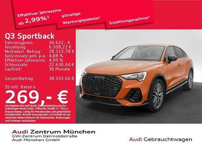 Usata Audi Q3 Sportback S-Line 150 CV (110 kW) 2023 Arancione SUV