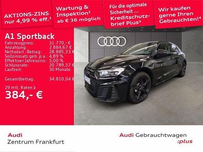 Gebraucht Audi A1 Sportback S-Line 150 PS (110 kW) 2026 Schwarz Kleinwagen