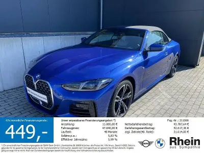 Brugt BMW 420 M Sport 184 HK (135 kW) 2025 Blå Cabriolet