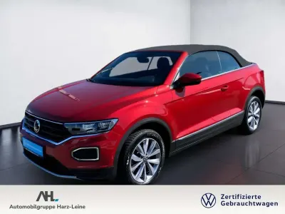 Gebraucht VW T-Roc Cabriolet Style 150 PS (110 kW) 2021 Kings red metallic schwarz Cabrio