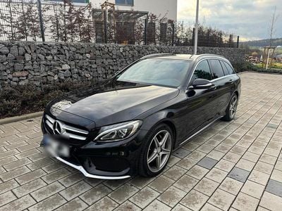 Usata Mercedes C220 AMG line 170 CV (125 kW) 2015 Nero Station wagon