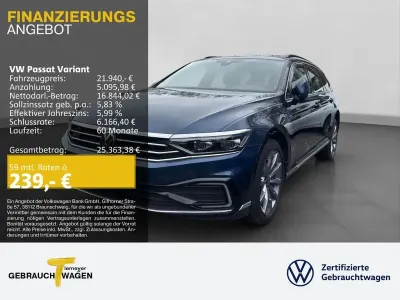 Second-hand VW Passat GTE 218 CP (160 kW) 2021 Albastru Break