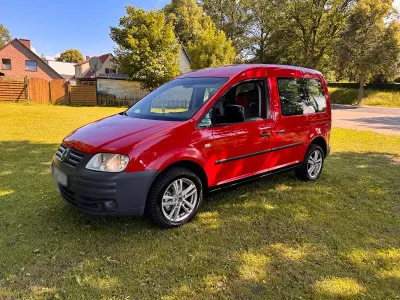 Gebraucht VW Caddy Life 75 PS (55 kW) 2005 Rot Van / Kleinbus