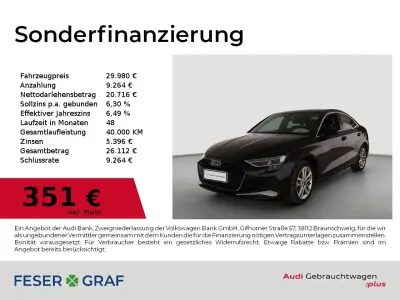 Używany Audi A3 Ambiente 150 KM (110 kW) 2025 Czarny Sedan/Limuzyna