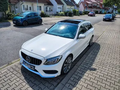 Gebraucht Mercedes C220 AMG 170 PS (125 kW) 2017 Weiß Kombi