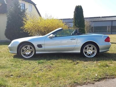 Usata Mercedes SL350 245 CV (180 kW) 2002 Argento Cabrio