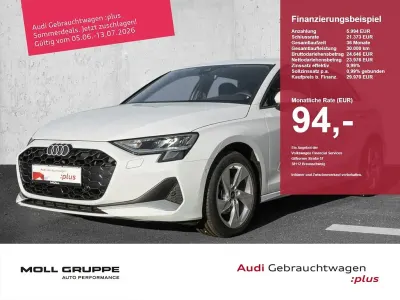 Gebraucht Audi A3 Advanced 150 PS (110 kW) 2025 Gletscherweiß metallic Limousine