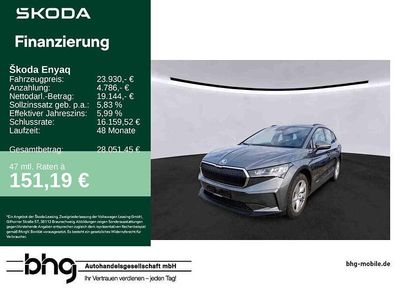 Grau Gebraucht 2023 Skoda Enyaq iV SUV | 23.930 € (Guter Preis)