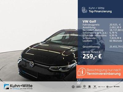 Gebraucht VW Golf VIII Life 110 PS (80 kW) 2022 Schwarz Limousine