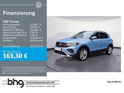 Gebraucht VW T-Cross Life 116 PS (85 kW) 2024 Blau SUV