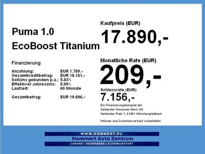 Gebraucht Ford Puma Titanium 125 PS (91 kW) 2023 Dynamicblau (metallic) SUV