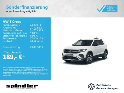 Gebraucht VW T-Cross 116 PS (85 kW) 2025 Weiß SUV
