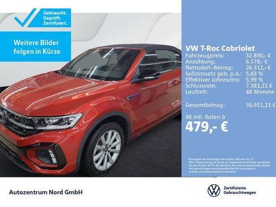 Gebraucht VW T-Roc Cabriolet R-line 150 PS (110 kW) 2025 Rot Cabrio