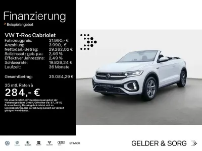 Brugt VW T-Roc Cabriolet R-line 150 HK (110 kW) 2023 Hvid Cabriolet
