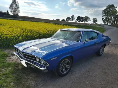 Używany Chevrolet Chevelle 258 KM (189 kW) 1969 Niebieski Coupe