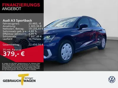 Używany Audi A3 Advanced 110 KM (80 kW) 2021 Niebieski Sedan/Limuzyna