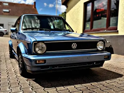 Gebraucht VW Golf Cabriolet 1993 Blau Cabrio
