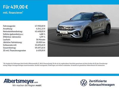 Neu VW T-Roc R-line 190 PS (139 kW) 2025 Silber SUV