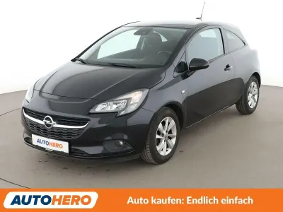 Gebraucht Opel Corsa drive 90 PS (66 kW) 2016 Schwarz Kleinwagen
