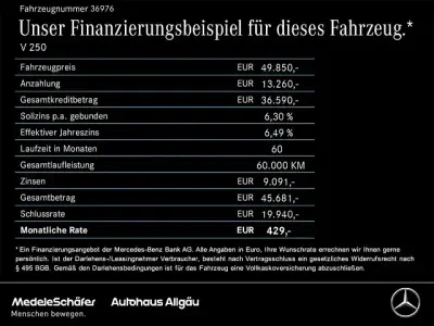 Gebraucht Mercedes V250 Avantgarde Edition 190 PS (139 kW) 2022 Weiss Van / Kleinbus