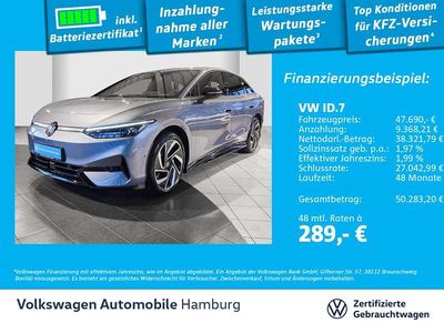 Gebraucht VW ID.7 Pro 210 kW (286 PS) 2025 Stonewashed blue metallic Coupé