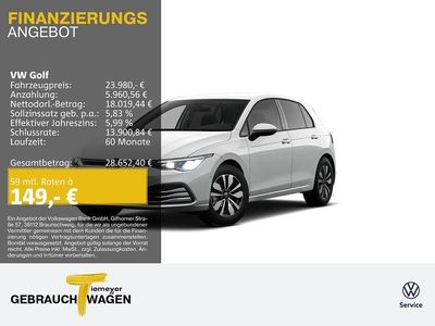 Gebraucht VW Golf VIII Move 150 PS (110 kW) 2024 Weiß Limousine