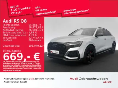 Gebraucht Audi RS Q8 Ambiente 600 PS (441 kW) 2022 Florettsilber metallic SUV