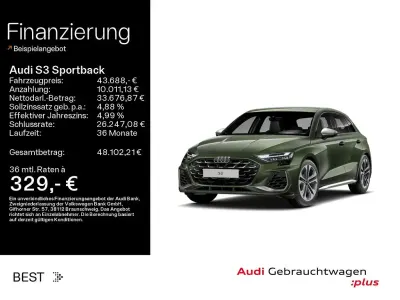 Gebraucht Audi S3 Ambiente 333 PS (244 kW) 2025 Distriktgrün metallic Limousine